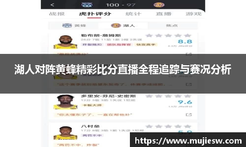 湖人对阵黄蜂精彩比分直播全程追踪与赛况分析